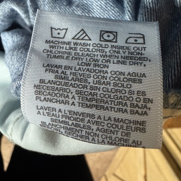 Lee short Union-Alls Size Small Hints of Blue stripes Size Small 100% cotton - Picture 16 of 16